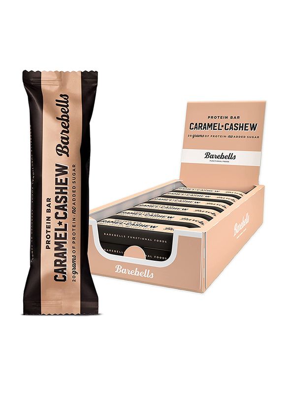 Barebells Caramel Cashew Protein Bar, 12 Piece x 55g