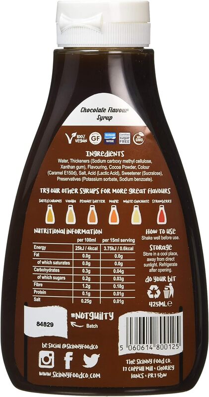 Chocolate Syrup Vegan sugar free 425 ml