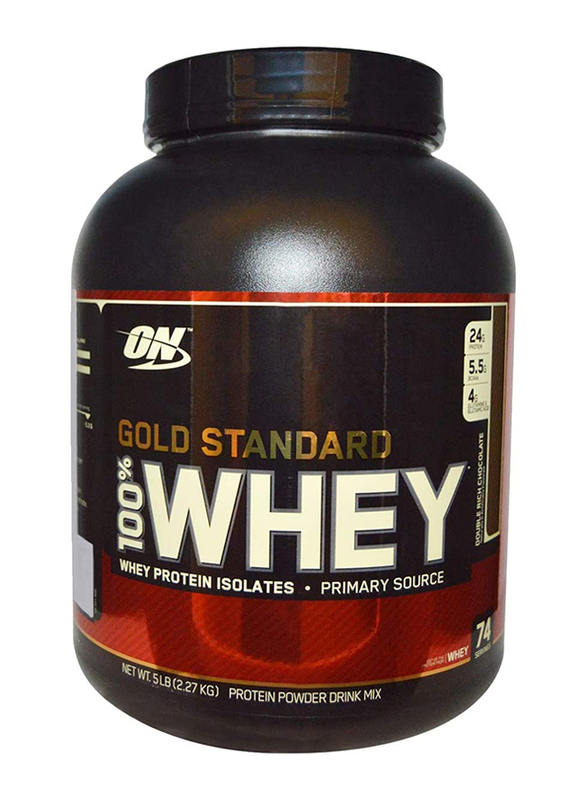 Optimum Nutrition 100% Whey Gold Standard Protein, 2.27 Kg, Double Rich Chocolate