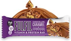 Protein Bar 15 X 55G Bars Chocolate Caramel & Cookie Dough Flavour 20G High Protein, 9 Vitamins, Low Sugar