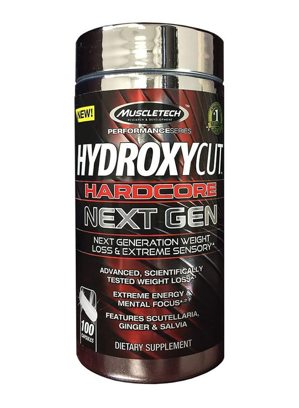 Muscletech Hydroxy Cut Next Gen Dietary Supplement, 100 Capsules