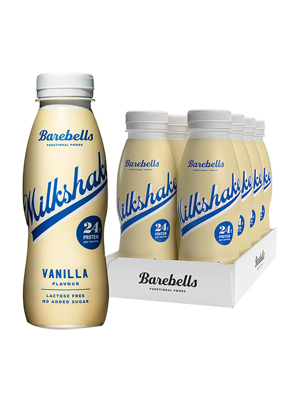 Barebells Vanilla Protein Milkshake, 8 Bottles x 330ml