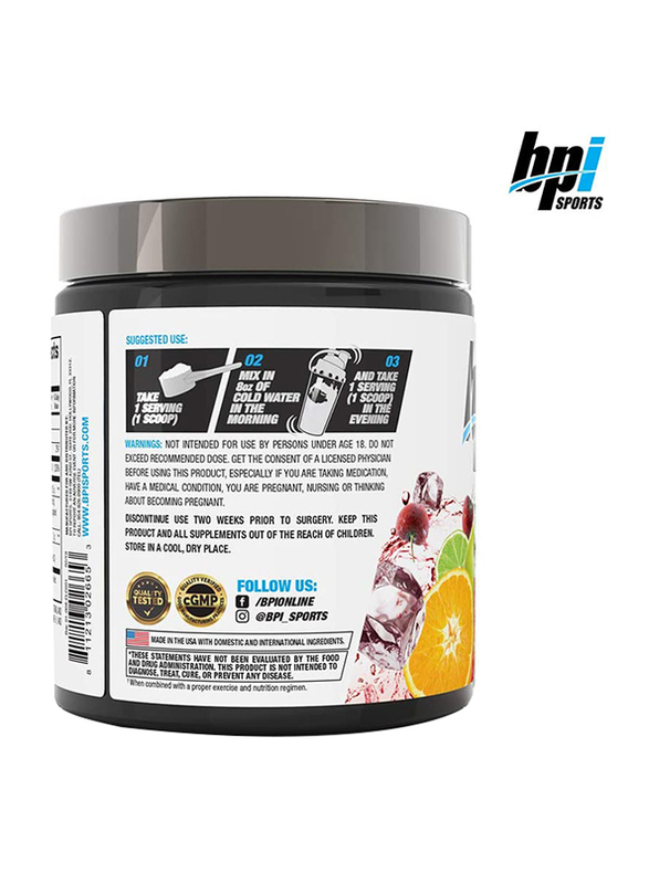 BPI Health CLA + Carnitine Supports Metabolism Supplement, 50 Servings, 350gm, Fruit Punch