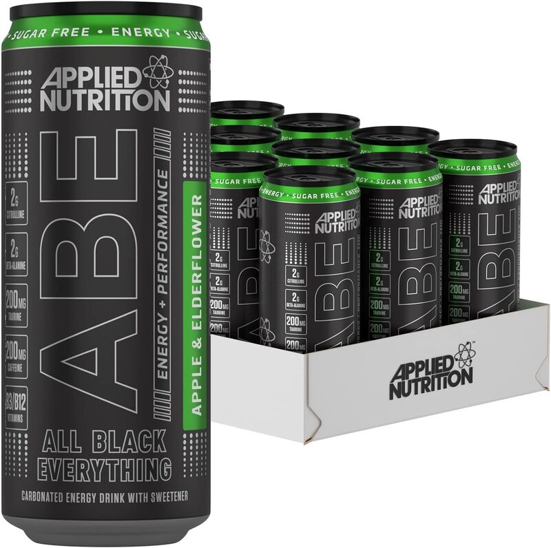 Applied Nutrition Abe Energy + Performance (Apple and Elder Flower) 12 in cases 330 ml each
