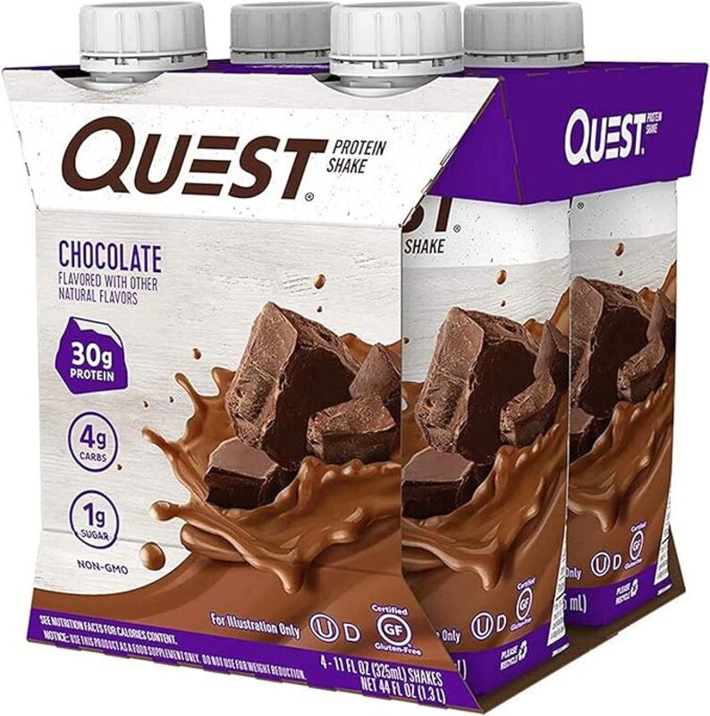 Quest Chocolate Protein Shake 325ml Pack of 4