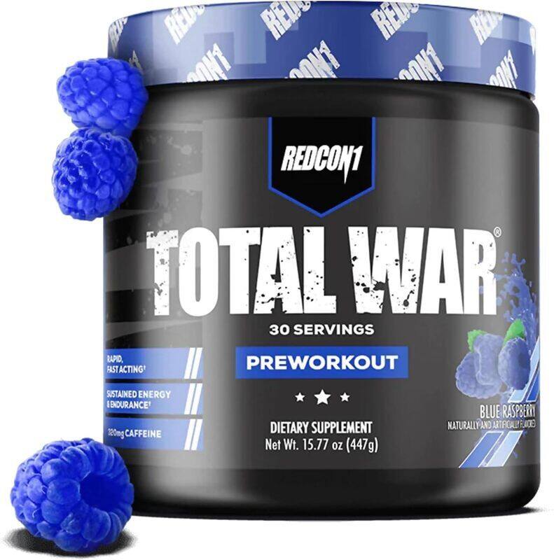 

Redcon1 Total War - Pre Workout, 30 Servings 447 gm (Blue Raspberry)