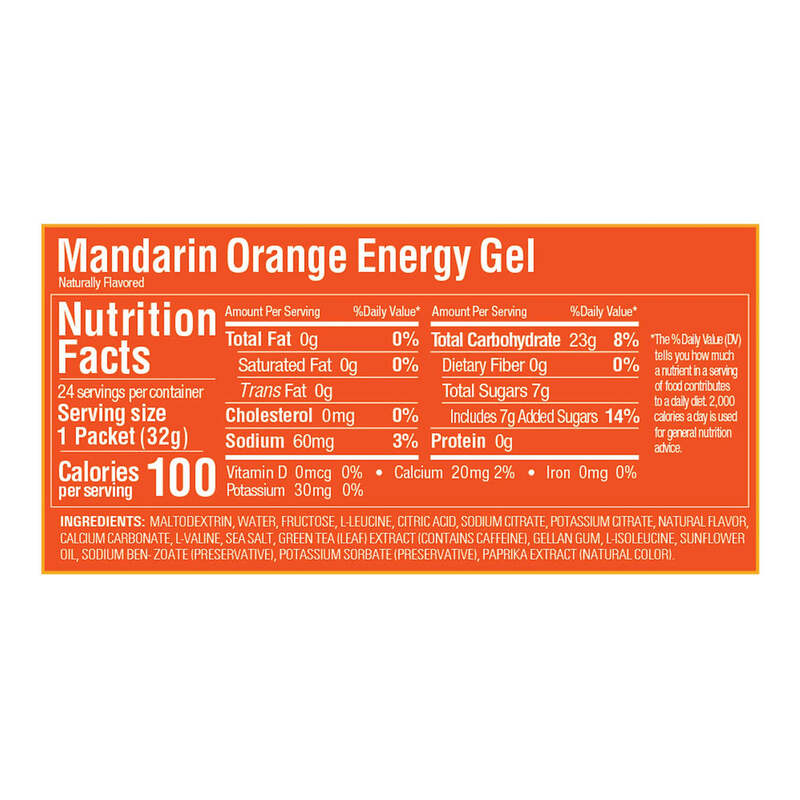 4 Pieces GU Mandarin Orange Energy Gel 32g