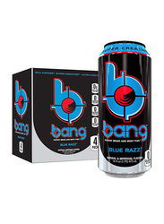 Bang Blue Razz Energy Drink, 4 Cans x 473ml