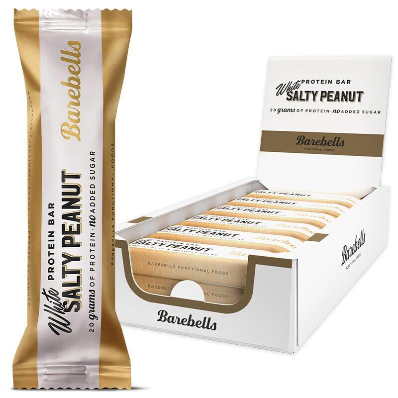 

BAREBELLS PROTEIN BAR 55G WHITE SALTY PEANUT BAR box of 12 pieces