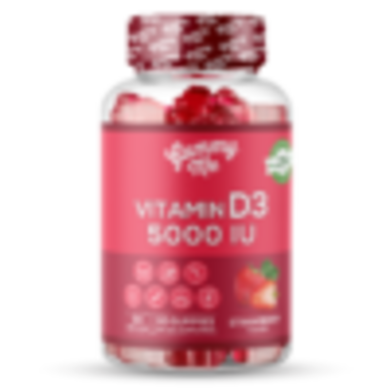 Gummy Me Vitamin D3 5000 IU Strawberry Flavor 60 Gummies