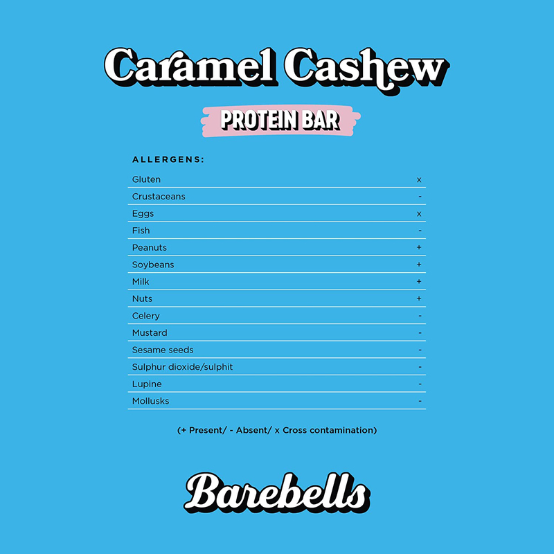 Barebells Caramel Cashew Protein Bar, 12 Piece x 55g