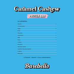 Barebells Caramel Cashew Protein Bar, 12 Piece x 55g