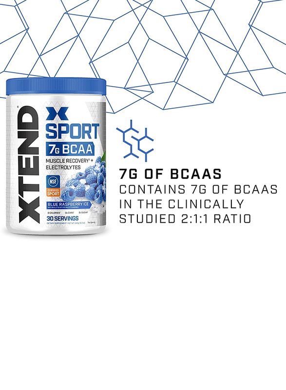 Scivation Xtend Original 7g BCAA Protein, 30 Serve, 420gm, Blue Raspberry Ice