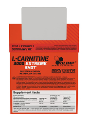 Olimp L-Carnitine 3000 Extreme Shot, 20 x 25ml, Cherry