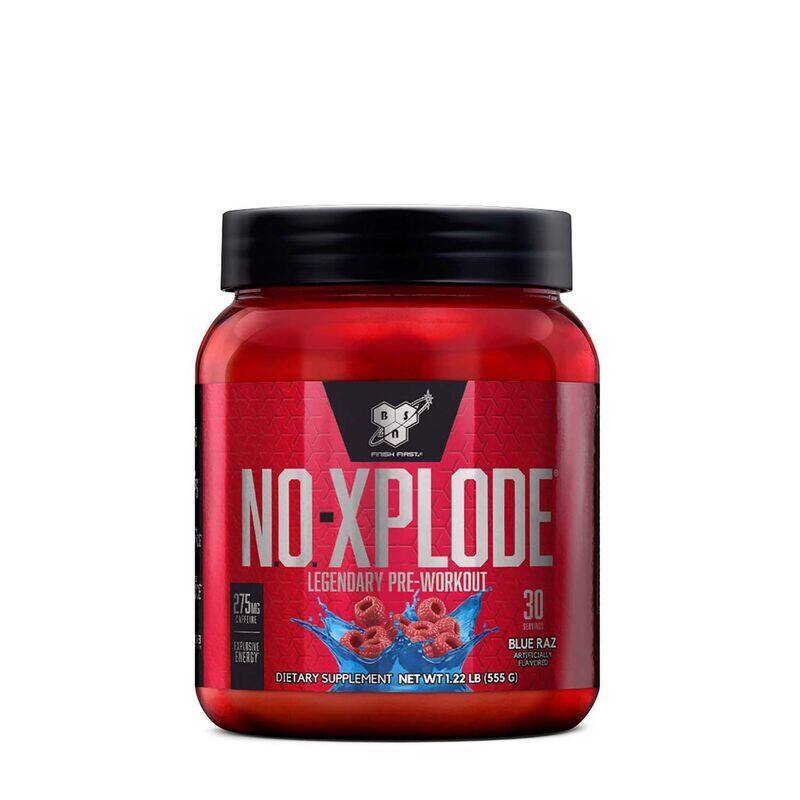 

bsn N.O.-Xplode Pre-Workout Supplement With Creatine - Blue Raz 60 svg