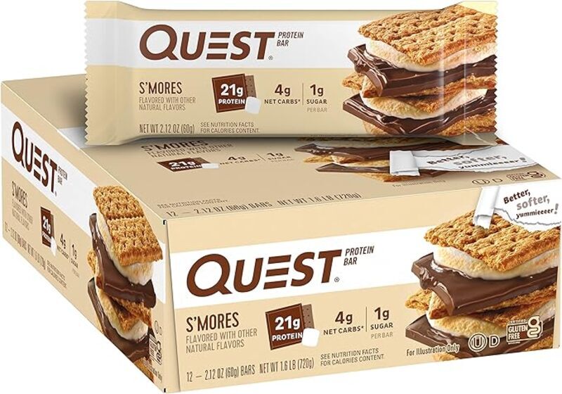 

Quest Nutrition Quest Protein Bar S'mores Flavor 12 Pieces