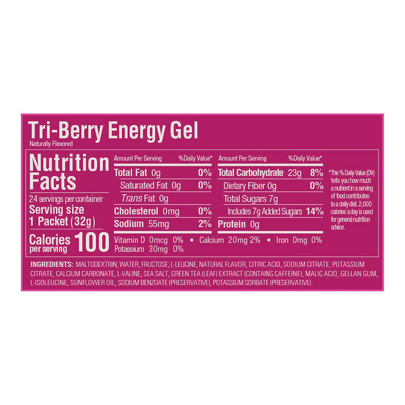 4 Pieces GU Tri-Berry Original Energy Gel 32g