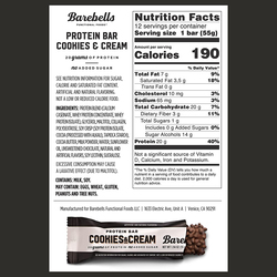 Barebells Cookies & Cream Protein Bar, 12 x 240g