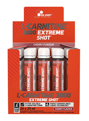 Olimp L-Carnitine 3000 Extreme Shot, 20 x 25ml, Cherry