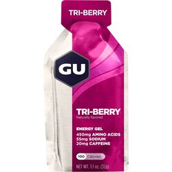 4 Pieces GU Tri-Berry Original Energy Gel 32g