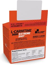 Olimp Labs L-Carnitine 3000 Extreme Shots Orange Flavour Pack of 20 Ampoules