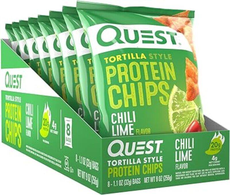 

Quest Nutrition Quest Tortilla Style Protein Chips Chili Lime Flavor 8 Pieces