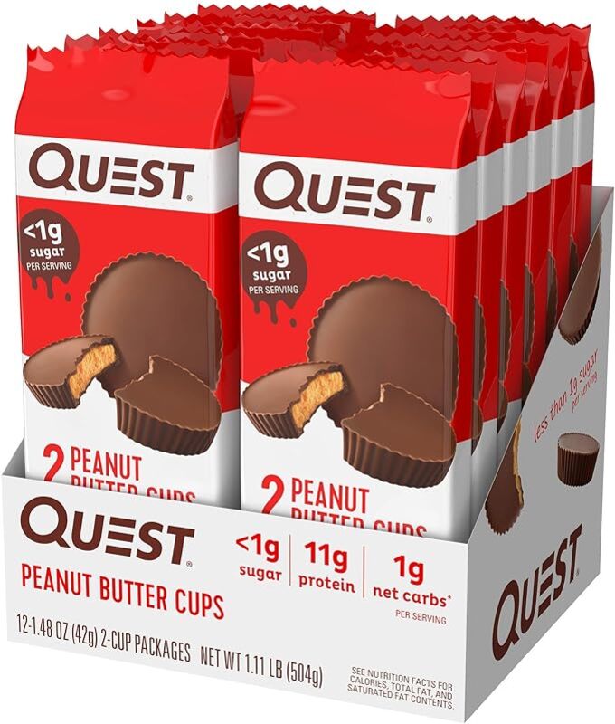 Quest Protein Cups Peanut Butter Flavor 12 Pieces