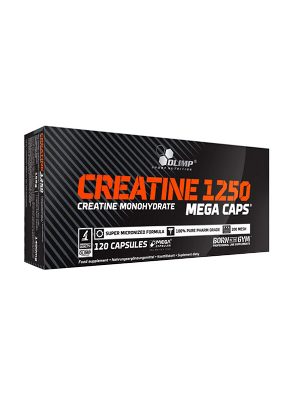 

Olimp Nutrition Creatine 1250 Mega Caps, 120 Capsules, Regular