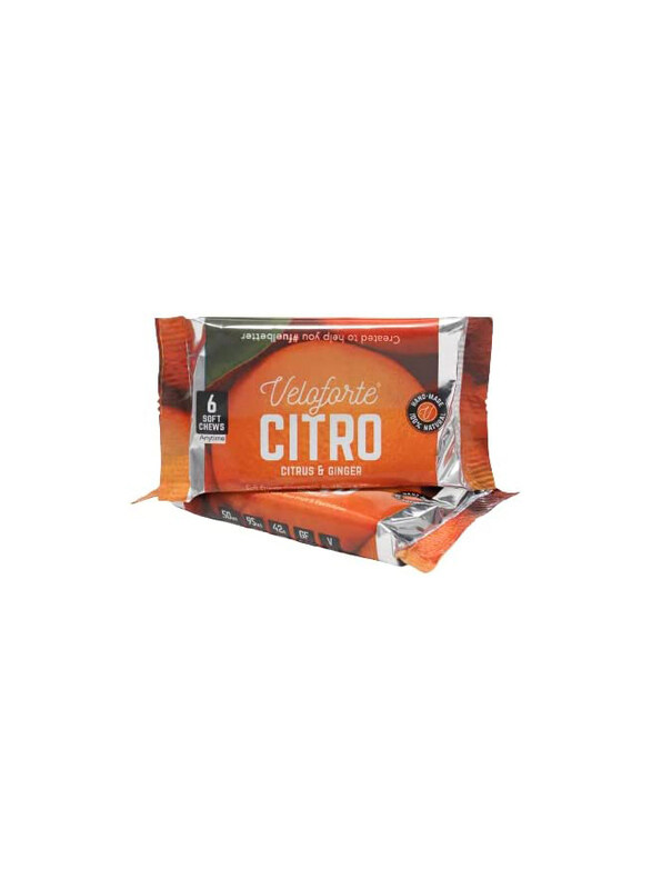 

Veloforte Citro Natural Energy Chews, 9 Packs, Citrus & Ginger