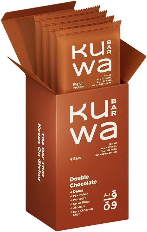 Kuwa Bar Double Chocolate Protein Bar 4 x 46g