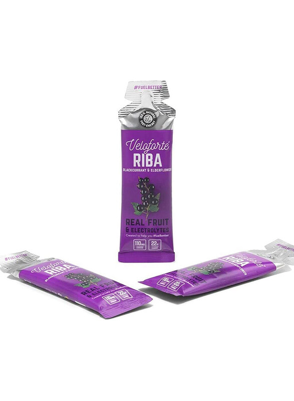 

Veloforte Riba Energy Gel, 9 Packs, Blackcurrant & Elderflower