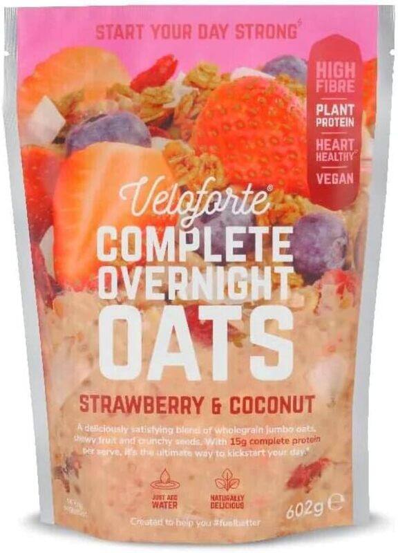 

Veloforte Strawberry & Coconut Complete Overnight Oats 602g