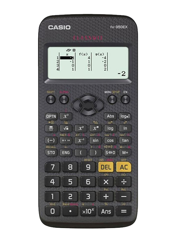 Casio ClassWiz Calculator, FX-350EX, Black