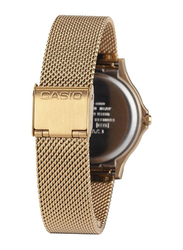 Casio Analog Watch for Women with Stainless Steel Band, Water Resistant, MQ-24MG-1EDF, Gold/Black