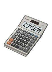Casio 8-Digit Calculator, MS-80B, Silver/Grey/Clear