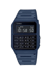 Casio Data Bank Digital Watch for Unisex with Resin Band, Water Resistant, CA-53WF-2BDF, Blue/Black-Grey