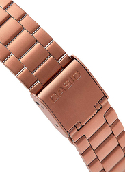 Casio Digital Watch for Women with Stainless Steel Band, Water Resistant, B640WC-5ADF, Rose Gold/Pink