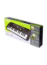 Casio SA-47 Electronic Keyboard, Black, 32-Key