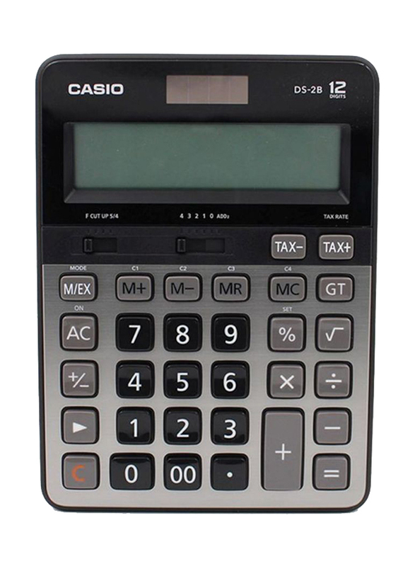 Casio Financial And Business Calculator, DS-2B, Black/Grey