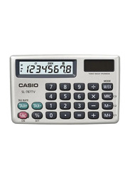 Casio Portable Basic Calculator, SL-787TV-GD-W-DH, Silver