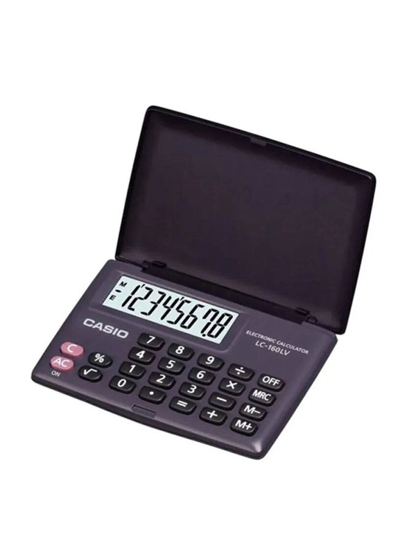 Casio Travel Pocket Calculator, Grey