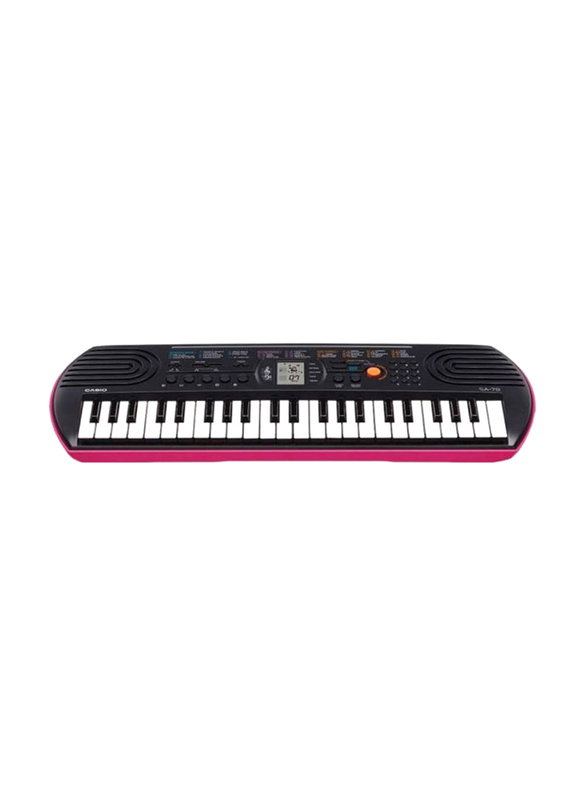 Casio SA-78AH2 Compact Clavier Rose Musical Keyboard, Black