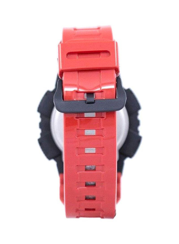 Casio Illuminator Analog/Digital Watch for Men with Resin Band, Water Resistant, AQ-S810WC-4AVDF, Red-Black