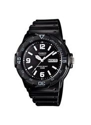 Casio Analog Watch for Men with Resin Band, Water Resistant, MRW-200H-1B2VDF, Black