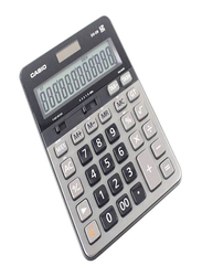 Casio 12 Digit Dual Power Calculator, DS-2B, Grey/Black