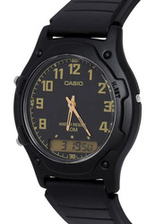 Casio Classic Analog/Digital Watch for Men with Resin Band, Water Resistant, AW-49H-1BVDF, Black