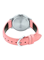 Casio Enticer Analog Watch for Women with Leather Band, Water Resistant, LTP-V300L-4AUDF, Pink