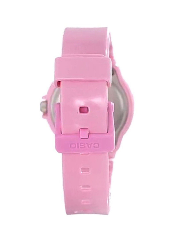 Casio Youth Series Analog Watch for Women with Resin Band, Water Resistant, LRW-200H-4B2VDF, Pink/White