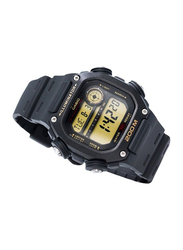 Casio Youth Series Digital Watch for Men with Resin Band, Water Resistant, DW-291H-9AVDF, Black/Grey