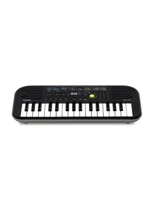 Casio SA-47 Electronic Keyboard, Black, 32-Key